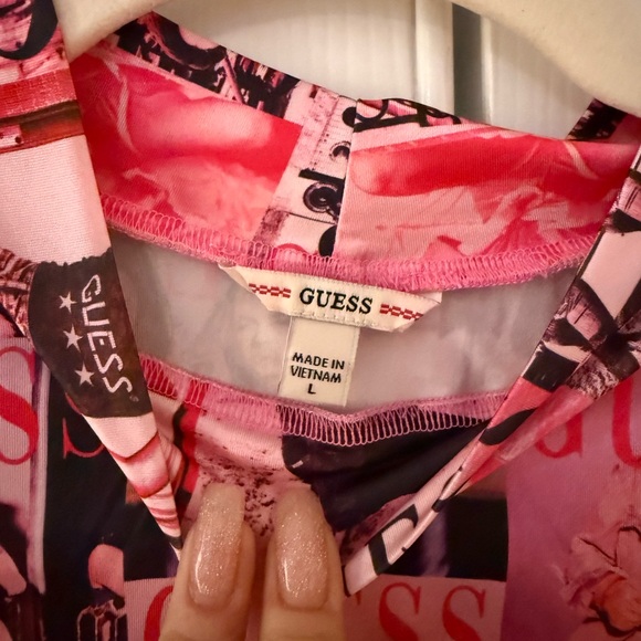 GUESS Women's Multicolor Graphic Tank Top - Picture 5 of 5